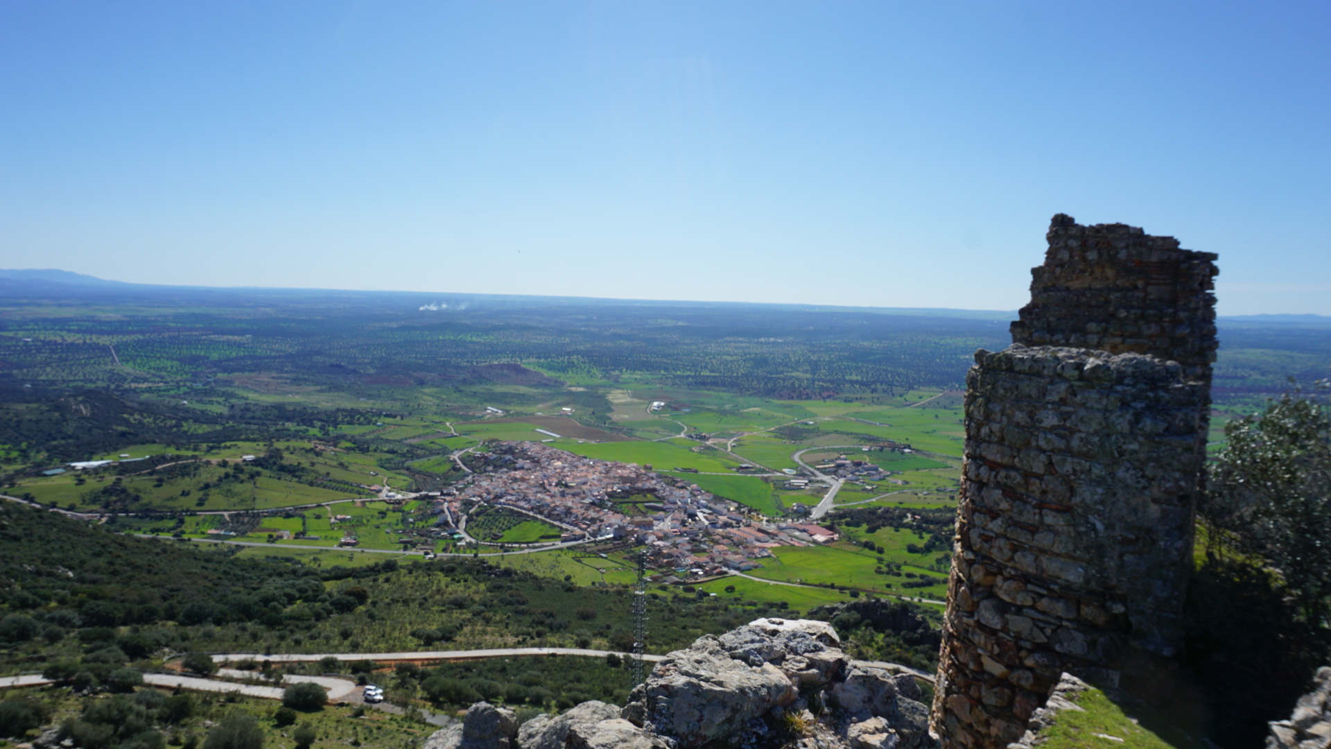 Vistas de Santa Eufemia desde el castillo